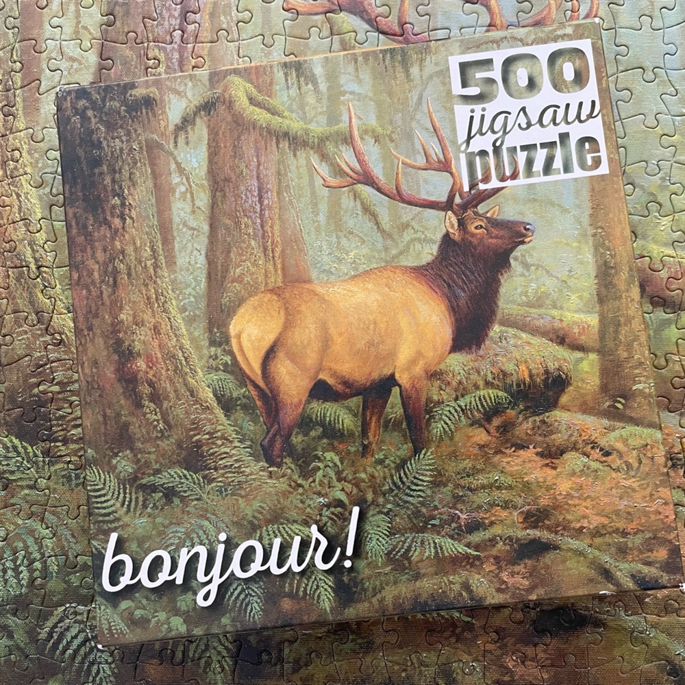 Buffalo 500 Piece Puzzle - Bonjour - The Forest King